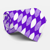 テクスチャ葉付きテクスチャ03対角線 – 紫の上に白 ネクタイ (ロール)