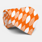テクスチャ葉付きテクスチャ03対角 – オレンジ色の白 ネクタイ (ロール)