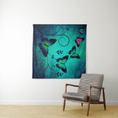 テクスチャ蝶の背景 タペストリー (インサイチュ(横))