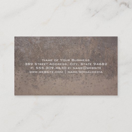 テクスチャ金属 名刺 (裏面)