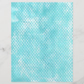 テクスチャ長方形ティール(緑がかった色)ターコイズスクラップブック紙 (正面)