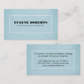 テクスチャ青縁ど/  名刺 (正面/裏面)