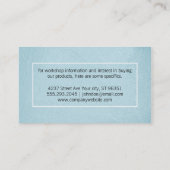 テクスチャ青縁ど/ 2 名刺 (裏面)