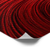 テクスチャ鮮やか付き波付き横カラフル景 ポスター (角)