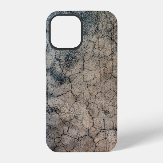 テクスチャ グランジ 破損 ひび割れ iPhoneケース (裏面)