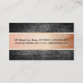 テクスチャ/ピンクスチール 名刺 (裏面)