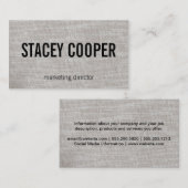 テクスチャ/ファブリック 名刺 (正面/裏面)