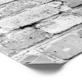 テクスチャ：レンガの背景を放棄、アーキテクチャ、場所 ポスター (角)