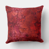 テクスチャ、割れ目バイン(深い赤) クッション (裏面)