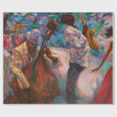 テクスチャ，油絵，アート，ジャズ，ブルース，伝統 ラッピングペーパー (フラット)