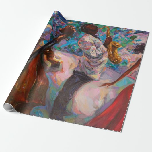 テクスチャ，油絵，アート，ジャズ，ブルース，伝統 ラッピングペーパー (アンロールド)