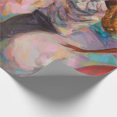 テクスチャ，油絵，アート，ジャズ，ブルース，伝統 ラッピングペーパー (角)