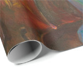 テクスチャ，油絵，アート，ジャズ，ブルース，伝統 ラッピングペーパー (ロールコーナー)