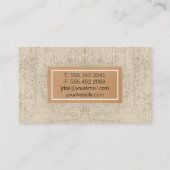 テクスチャ |素朴 | 名刺 (裏面)