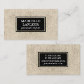 テクスチャ |素朴 | |黒 名刺 (正面/裏面)