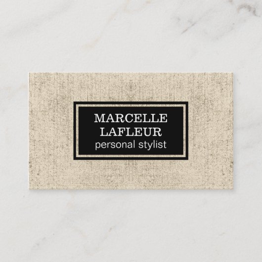 テクスチャ |素朴 | |黒 名刺 (正面)