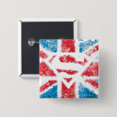 テクスチャSシールドオーバーフラグ 缶バッジ (正面&裏面)