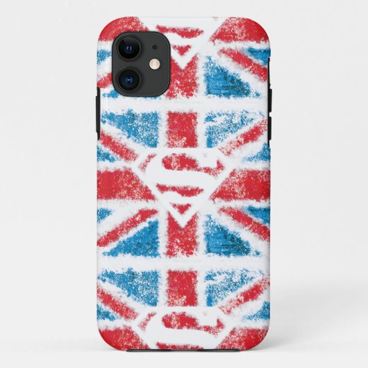 テクスチャSシールドオーバーフラグ Case-Mate iPhoneケース (裏面)