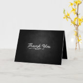 テクスチャThank Youスクリプトon Black カード (黄色い花)