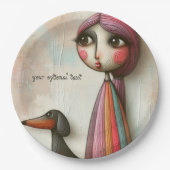 テクスチ初期のドダシュントパーティー紙プレート ペーパープレート (正面)