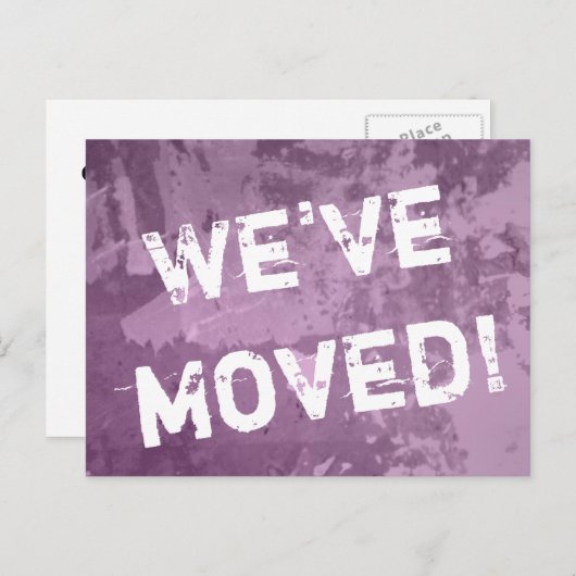 テクスチ動揺してャの外観ポストカードの移動 案内ポストカード (正面/裏面)