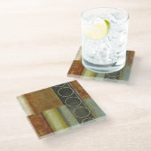 テクスチ数々のュされた抽象芸術の絵画by Vision Studio ガラスコースター (アングル)