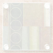 テクスチ数々のュされた抽象芸術の絵画by Vision Studio ガラスコースター (裏面)