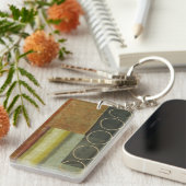 テクスチ数々のュされた抽象芸術の絵画by Vision Studio キーホルダー (正面右)