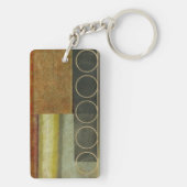 テクスチ数々のュされた抽象芸術の絵画by Vision Studio キーホルダー (裏面)