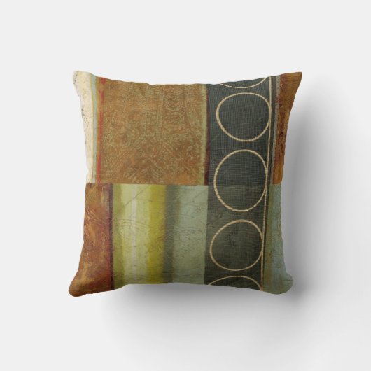 テクスチ数々のュされた抽象芸術の絵画by Vision Studio クッション (裏面)