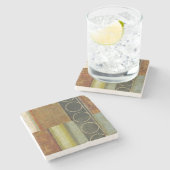 テクスチ数々のュされた抽象芸術の絵画by Vision Studio ストーンコースター (横)