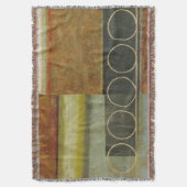 テクスチ数々のュされた抽象芸術の絵画by Vision Studio スローブランケット (正面縦)