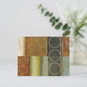 テクスチ数々のュされた抽象芸術の絵画by Vision Studio ポストカード (スタンド正面)