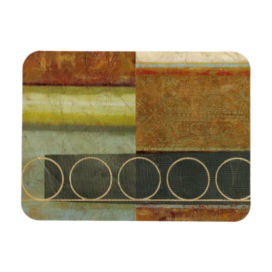 テクスチ数々のュされた抽象芸術の絵画by Vision Studio マグネット (横)