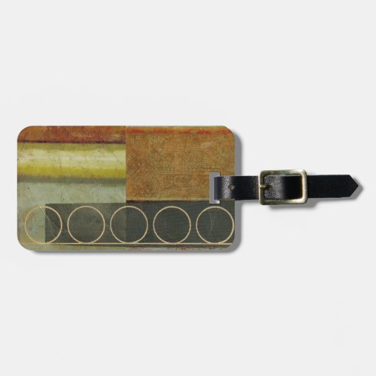 テクスチ数々のュされた抽象芸術の絵画by Vision Studio ラゲッジタグ (正面横)