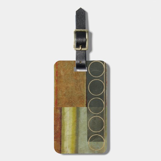 テクスチ数々のュされた抽象芸術の絵画by Vision Studio ラゲッジタグ (正面縦)