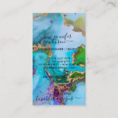 テクスチ気にャ付きタンブラー青 名刺 (裏面)