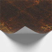 テクスチ素朴ャヴィンテージダークブラウン減光 ラッピングペーパー (角)