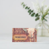 テクスチ素朴ュヴィンテージウエスタンブルスカル 名刺 (スタンド正面)