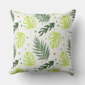 テクスチ葉ャにトロピカル水玉模様とトロピカル粒子。 クッション (正面)