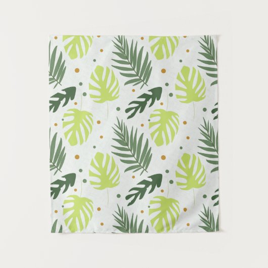 テクスチ葉ャにトロピカル水玉模様とトロピカル粒子。 タペストリー (正面)