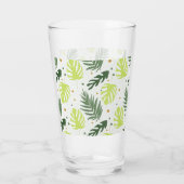 テクスチ葉ャにトロピカル水玉模様とトロピカル粒子。 タンブラーグラス (裏面)