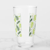 テクスチ葉ャにトロピカル水玉模様とトロピカル粒子。 タンブラーグラス (左)