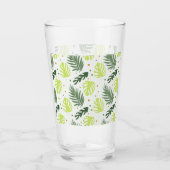 テクスチ葉ャにトロピカル水玉模様とトロピカル粒子。 タンブラーグラス (正面)