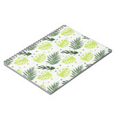 テクスチ葉ャにトロピカル水玉模様とトロピカル粒子。 ノートブック (左側)