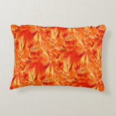 テクスチ風変わりャ非常にサテン色のトーンは、多くの赤みを帯びた黄金 アクセントクッション (裏面)