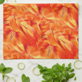 テクスチ風変わりャ非常にサテン色のトーンは、多くの赤みを帯びた黄金 キッチンタオル (折り畳み)