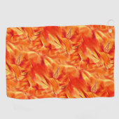 テクスチ風変わりャ非常にサテン色のトーンは、多くの赤みを帯びた黄金 ゴルフタオル (横)