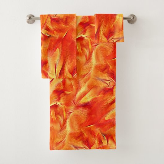 テクスチ風変わりャ非常にサテン色のトーンは、多くの赤みを帯びた黄金 バスタオルセット (インサイチュ)