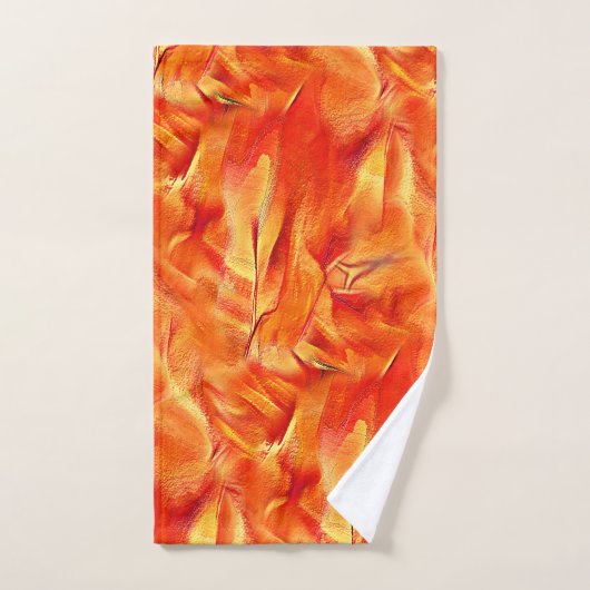 テクスチ風変わりャ非常にサテン色のトーンは、多くの赤みを帯びた黄金 バスタオルセット (ハンドタオル)